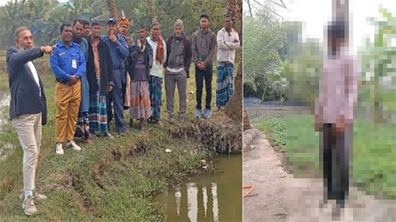 বিএনপি নেতার সাথে বিরোধের পর নিখোঁজ হিন্দু যুবকের লাশ মিলল নিম গাছের ডালে