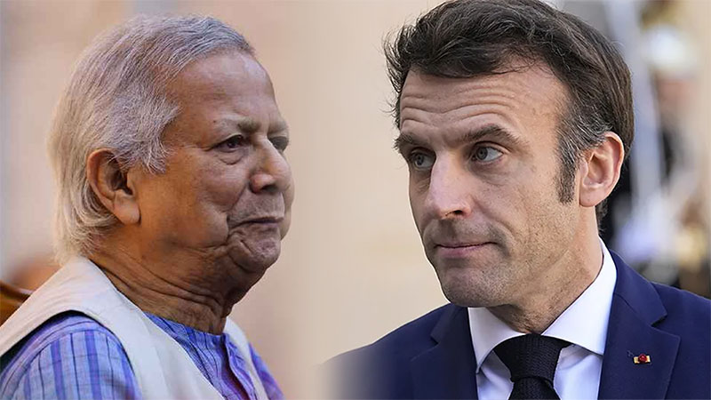 ইউনূসের সঙ্গে বৈঠকে বসতে রাজি নন ম্যাক্রোঁ, প্রধান উপদেষ্টার ফ্রান্স সফর বাতিল