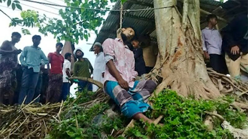ঝিনাইদহে বাসটার্মিনালে বটগাছ থেকে যুবকের ঝুলন্ত মরদেহ উদ্ধার