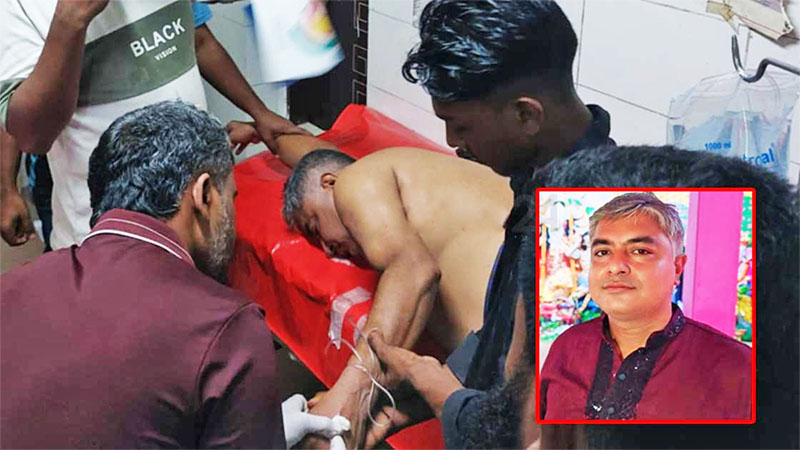 চট্টগ্রামে মুখোশধারীদের ছোড়া গুলিতে পূজা উদযাপন পরিষদের সভাপতি গুরুতর আহত
