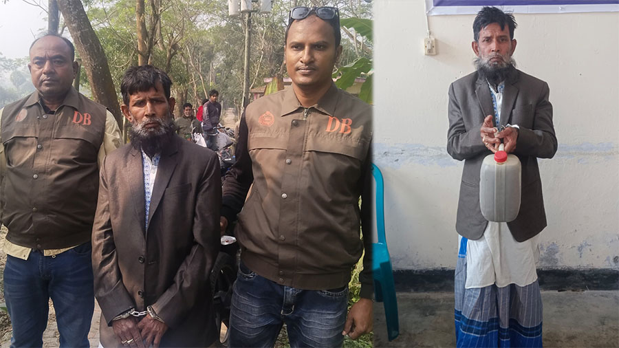 ঝালকাঠিতে বিক্রির জন্য মজুদকৃত চোলাই মদসহ আটক জিয়া মঞ্চের সভাপতি