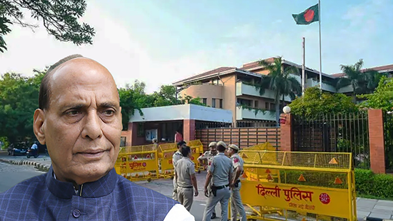 খালেদার মৃত্যু: দিল্লির বাংলাদেশ হাইকমিশনে গিয়ে শোক জানিয়েছেন ভারতীয় প্রতিরক্ষামন্ত্রী