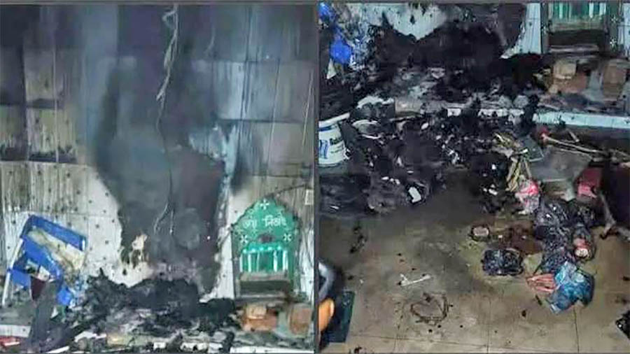 ফেনীতে মন্দিরে লুটপাট-অগ্নিসংযোগ, আতঙ্কে হিন্দু পাড়ার বাসিন্দারা