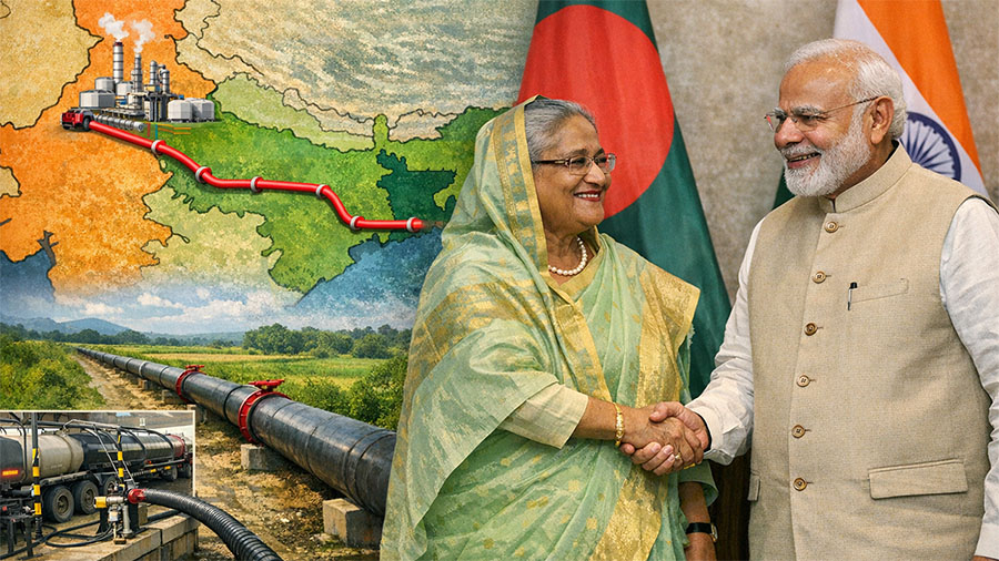বাংলাদেশ-ভারত ফ্রেন্ডশিপ পাইপলাইন দিয়ে ভারত থেকে এলো প্রায় ১ কোটি লিটার ডিজেল