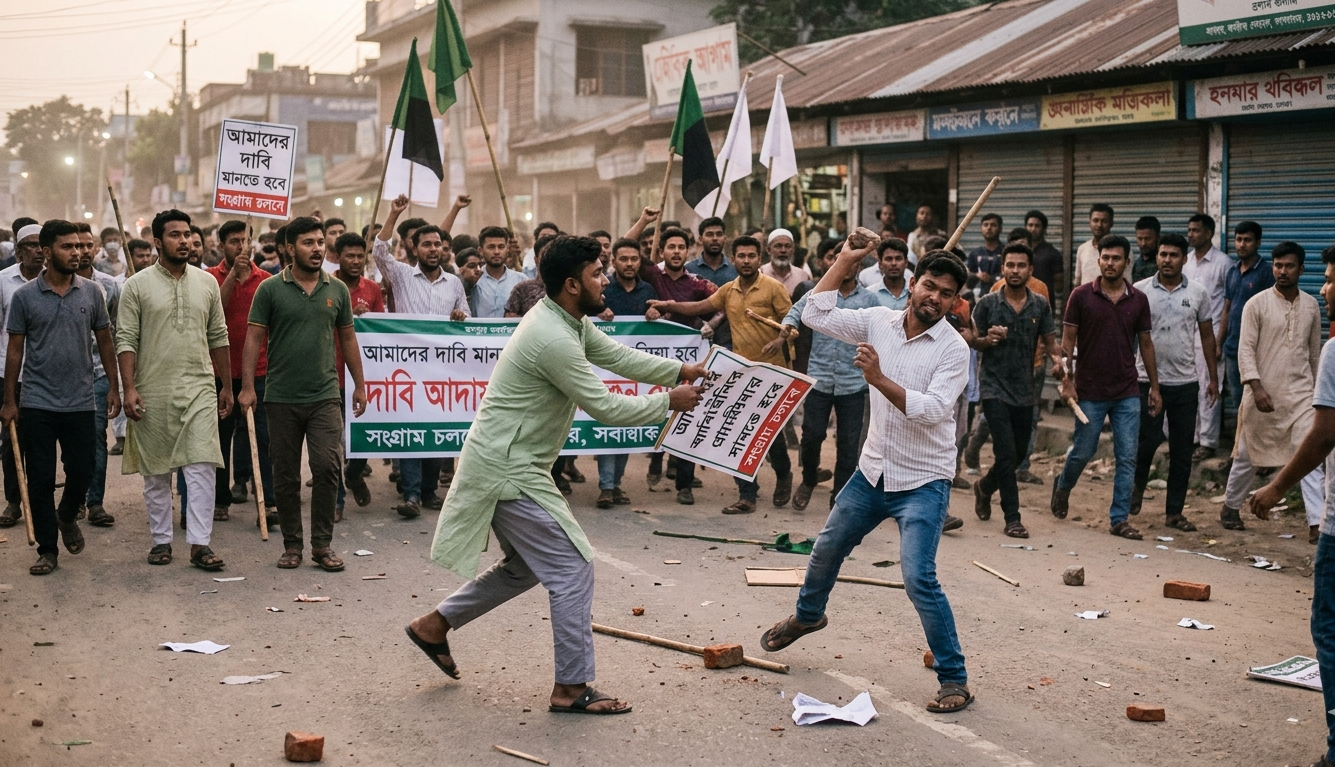 নদীর মাটি বিক্রির টাকা ভাগাভাগি নিয়ে জামায়াত-বিএনপি সংঘর্ষ, আহত ২০