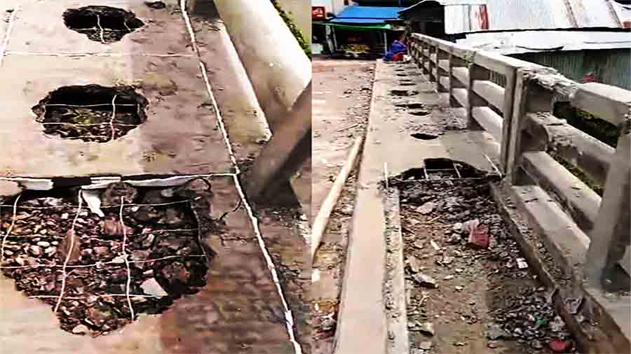 বিএনপি সরকারের উন্নয়ন: নোয়াখালীতে সাড়ে ৫ কোটি টাকার সেতু নির্মাণে রডের বদলে চিকন তার