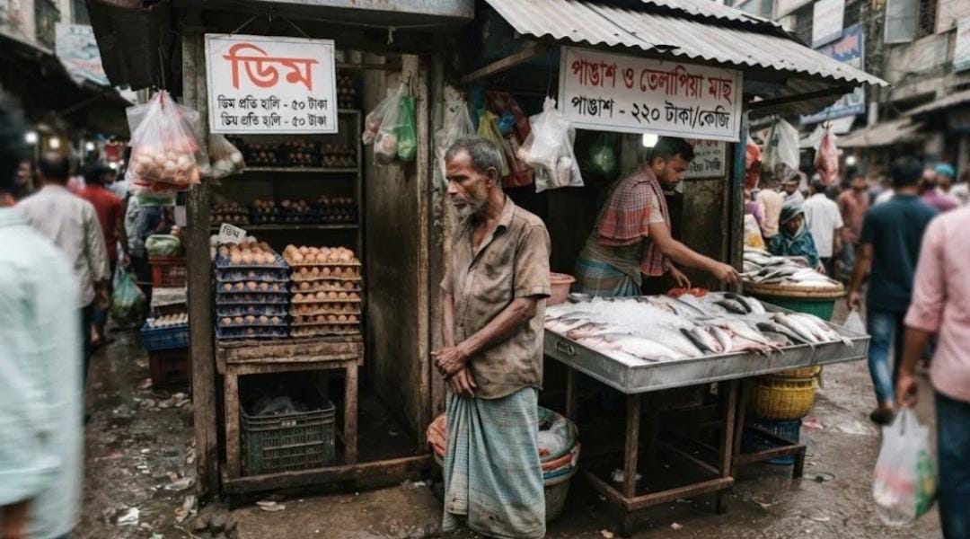 দামের আগুনে পোড়ছে দরিদ্রের থালা: ডিম-মাছ এখন নিম্নবিত্তের জন্য বিলাসিতা