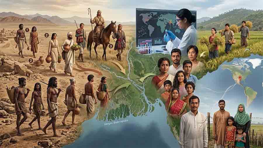 বাঙালির ডিএনএতে লুকানো “চতুর্থ পূর্বপুরুষ”: দেড় হাজার বছর আগের নীরব অভিবাসনের গল্প